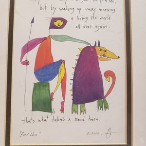 Brian Andreas water color ink print